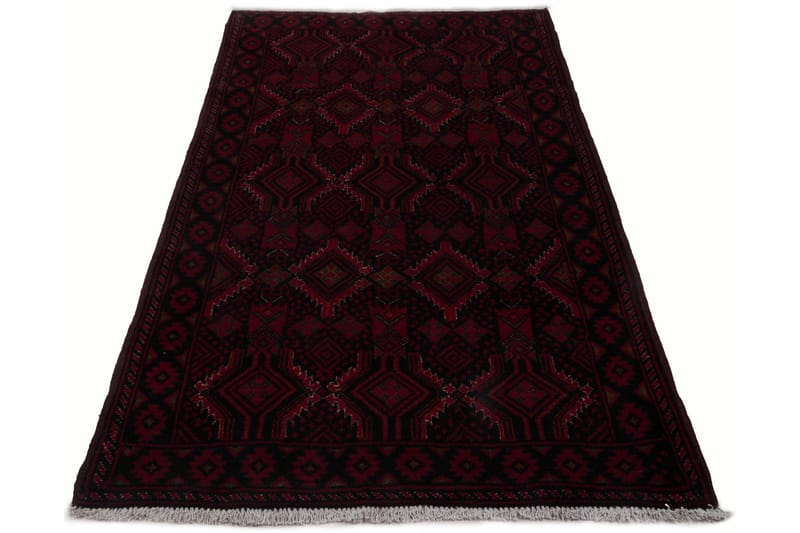 Handknuten Persisk Matta Våg 104x201 cm Kelim Röd/Svart - Persisk matta - Orientaliska mattor