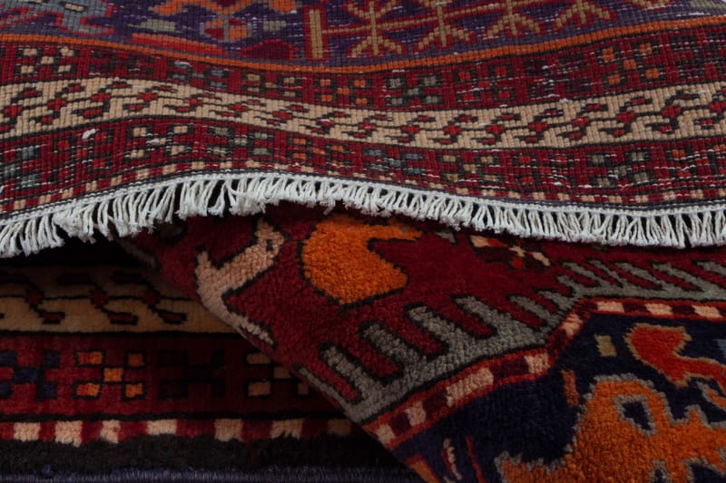 Handknuten Persisk Matta 129x307 cm Mörkblå/Röd - Persisk matta - Orientaliska mattor