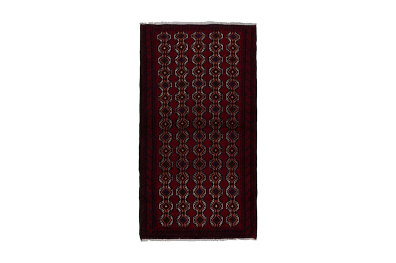 Handknuten Persisk Matta 101x188 cm Kelim Röd/Svart - Persisk matta - Orientaliska mattor