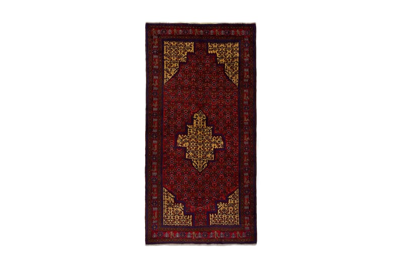 Handknuten Persisk Matta 158x311 cm Röd/Gul - Persisk matta - Orientaliska mattor