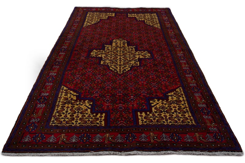 Handknuten Persisk Matta 158x311 cm Röd/Gul - Persisk matta - Orientaliska mattor