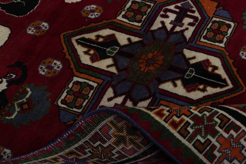 Handknuten Persisk Matta Varni 103x141 cm Kelim Röd/Beige - Persisk matta - Orientaliska mattor