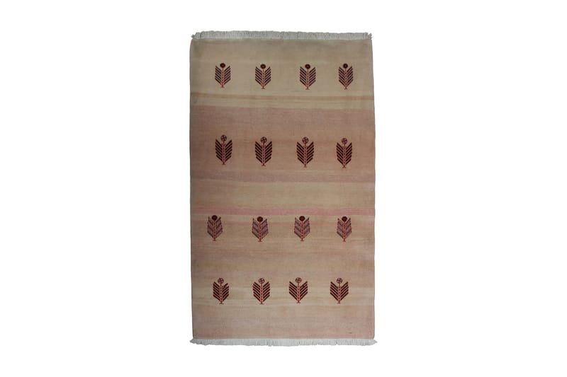 Handknuten Persisk Ullmatta 100x150 cm Kelim Beige/Rosa - Persisk matta - Orientaliska mattor