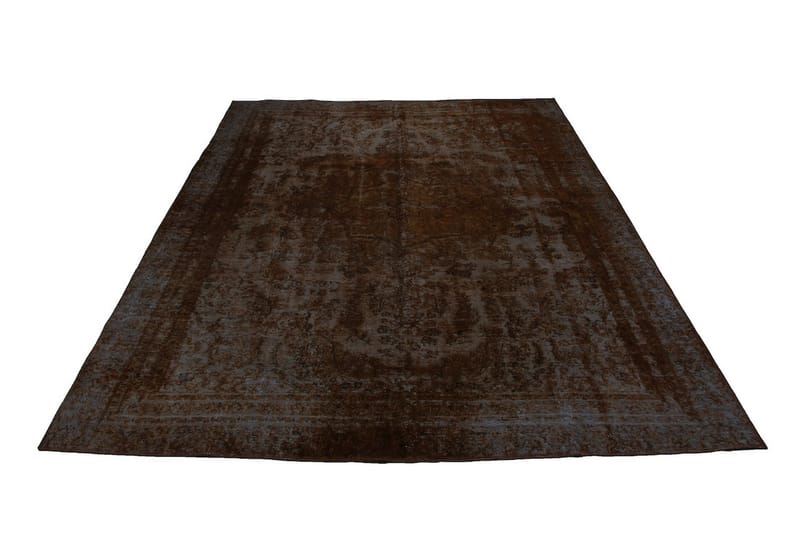 Handknuten Persisk Ullmatta 255x344 cm Vintage  Brun/Blå - Persisk matta - Orientaliska mattor