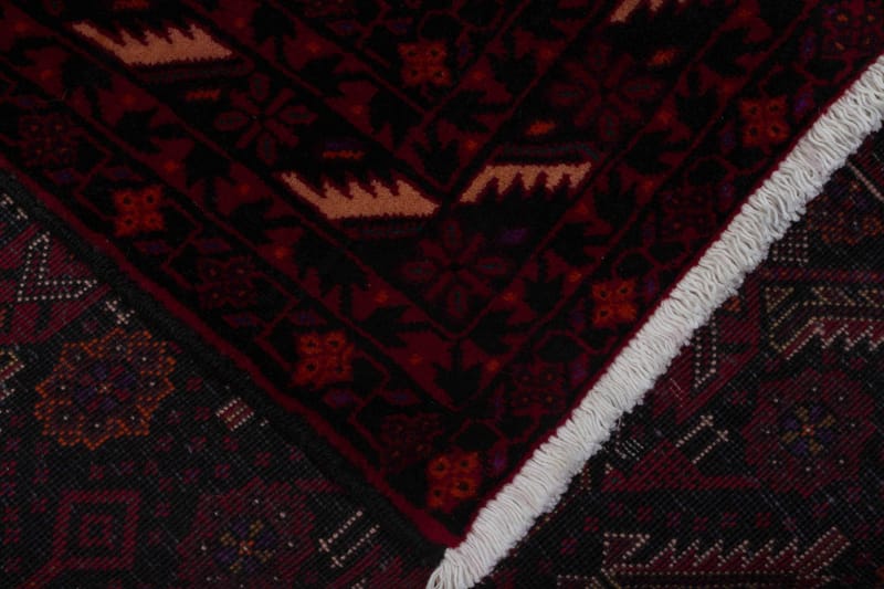 Handknuten Persisk Matta Våg 100x193 cm Kelim Svart/Röd - Persisk matta - Orientaliska mattor