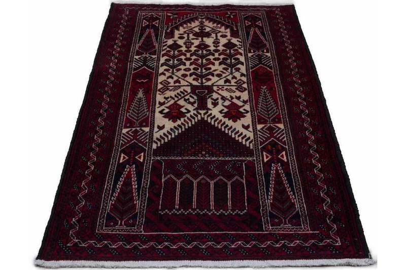 Handknuten Persisk Matta 100x175 cm Kelim Beige/Röd - Orientaliska mattor - Persisk matta