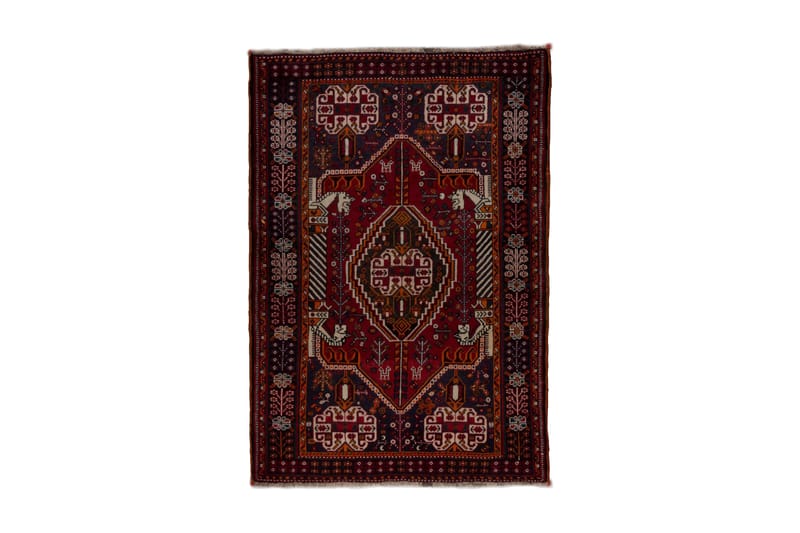 Handknuten Persisk Matta 109x160 cm Röd/Svart - Persisk matta - Orientaliska mattor