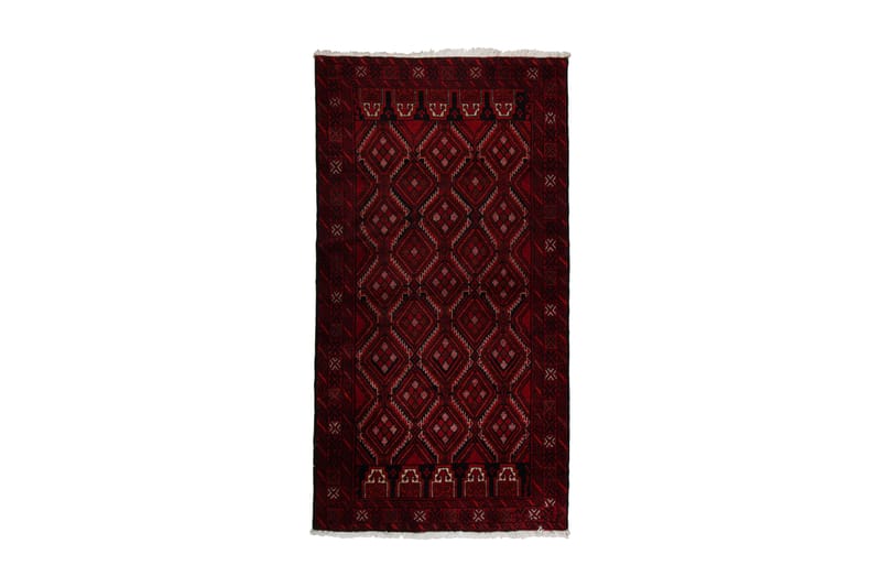 Handknuten Persisk Matta 104x197 cm Kelim Röd/Svart - Persisk matta - Orientaliska mattor