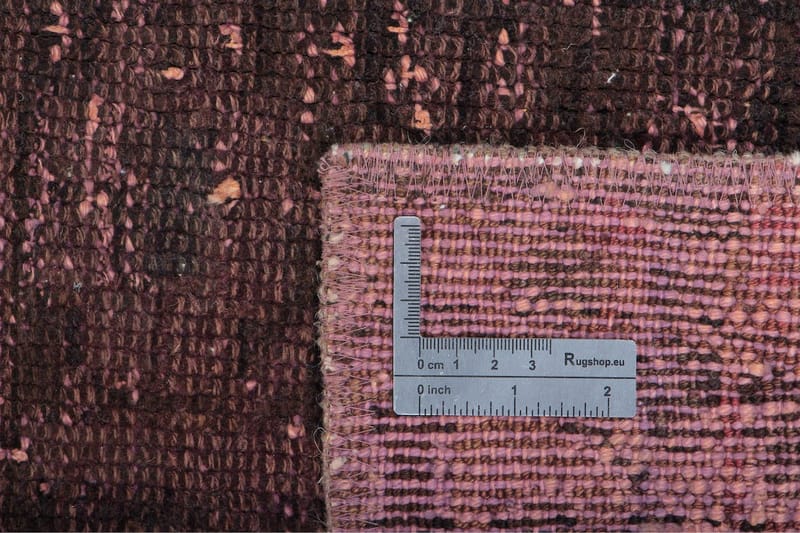 Handknuten Persisk Matta 141x220 cm Vintage  Mörkröd/Rosa - Persisk matta - Orientaliska mattor