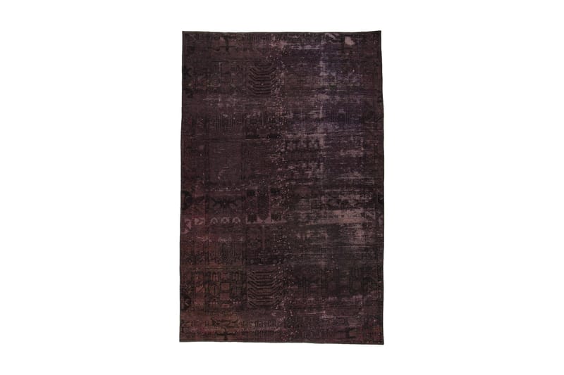 Handknuten Persisk Matta 141x220 cm Vintage  Mörkröd/Rosa - Orientaliska mattor - Persisk matta
