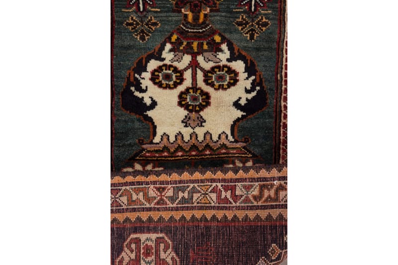 Handknuten Persisk Matta 100x189 cm Grön/Beige - Persisk matta - Orientaliska mattor