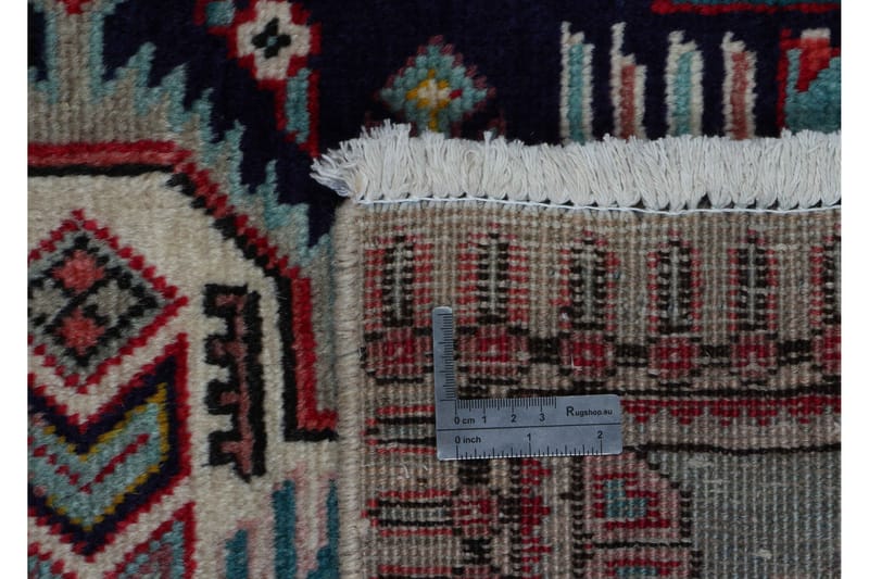 Handknuten Persisk Patinamatta 82x145 cm  Mörkblå/Ljusblå - Persisk matta - Orientaliska mattor