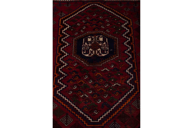 Handknuten Persisk Matta 115x172 cm Röd/Svart - Persisk matta - Orientaliska mattor