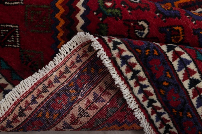 Handknuten Persisk Matta 115x172 cm Röd/Svart - Persisk matta - Orientaliska mattor