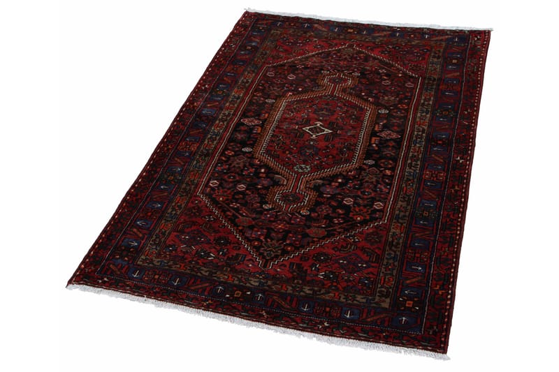 Handknuten Persisk Matta 154x235 cm Mörkblå/Röd - Persisk matta - Orientaliska mattor