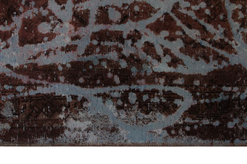 Handknuten Persisk Matta 140x190 cm Vintage Blå/Brun - Orientaliska mattor - Persisk matta