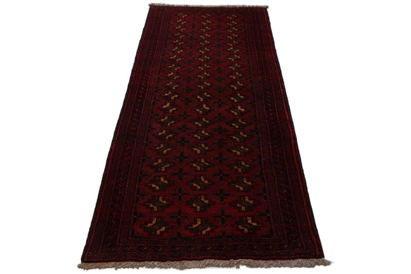 Handknuten Persisk Matta 77x205 cm Röd/Svart - Persisk matta - Orientaliska mattor