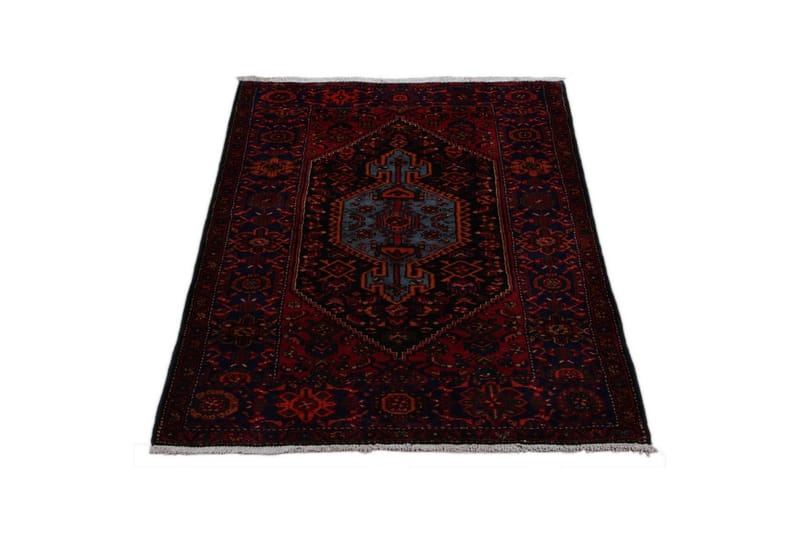 Handknuten Persisk Matta 142x221 cm Mörkblå/Röd - Persisk matta - Orientaliska mattor