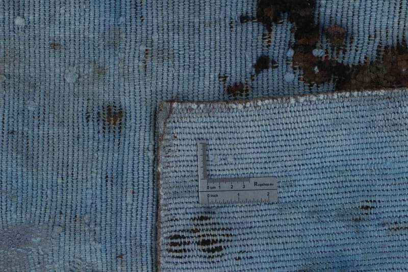 Handknuten Persisk Matta 151x200 cm Vintage  Blå/Brun - Persisk matta - Orientaliska mattor