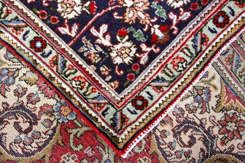 Handknuten Persisk Patinamatta 244x340 cm  Röd/Mörkblå - Persisk matta - Orientaliska mattor