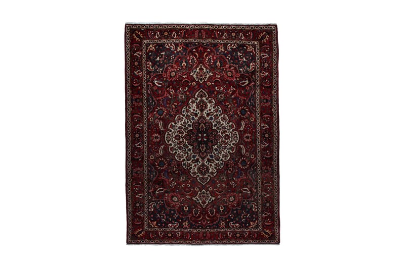 Handknuten Persisk Matta 217x318 cm Röd/Beige - Persisk matta - Orientaliska mattor