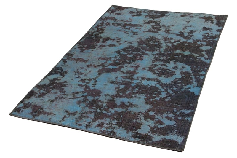Handknuten Persisk Matta 100x160 cm Vintage  Blå/Mörkgrön - Orientaliska mattor - Persisk matta