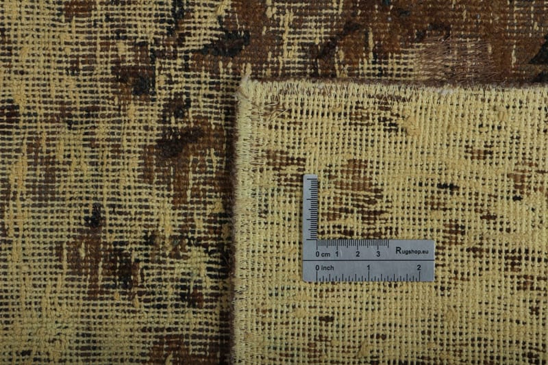 Handknuten Persisk Matta 149x217 cm Vintage  Guld/Brun - Persisk matta - Orientaliska mattor