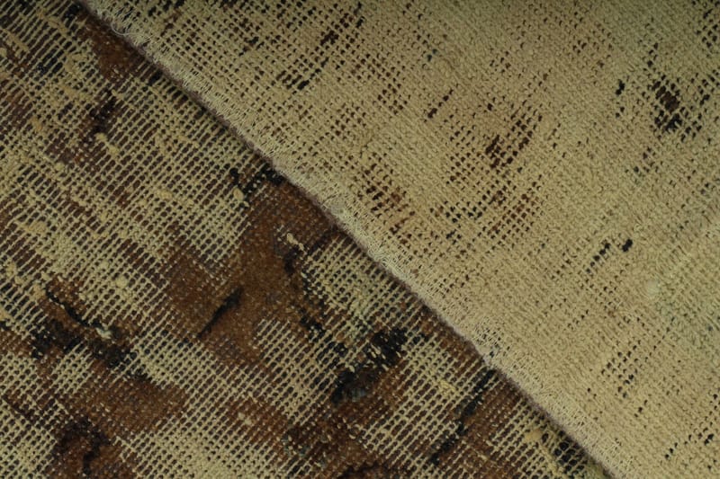 Handknuten Persisk Matta 149x217 cm Vintage  Guld/Brun - Persisk matta - Orientaliska mattor