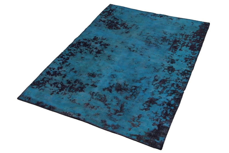 Handknuten Persisk Matta 135x195 cm Vintage  Blå/Mörkblå - Persisk matta - Orientaliska mattor