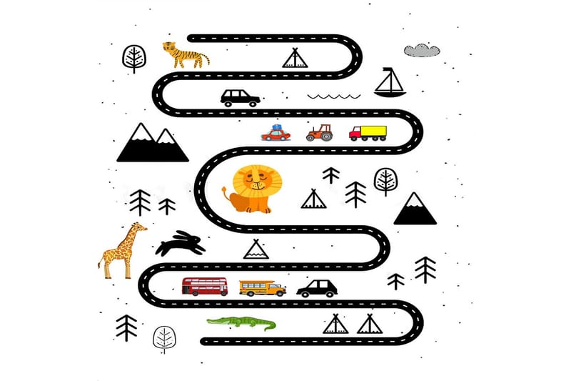 HOMEFESTO Matta 100x150 cm Multifärgad - Textilier & mattor - Mattor - Orientaliska mattor - Persisk matta