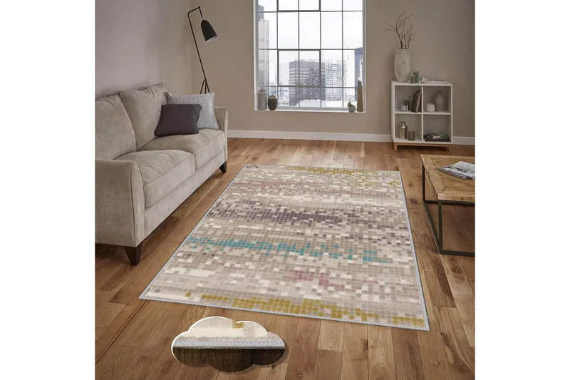 Homefesto Matta 100x150 cm, Multifärgad