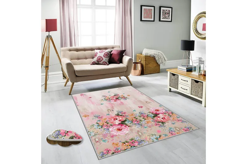 Homefesto Matta 100x200 cm, Multifärgad