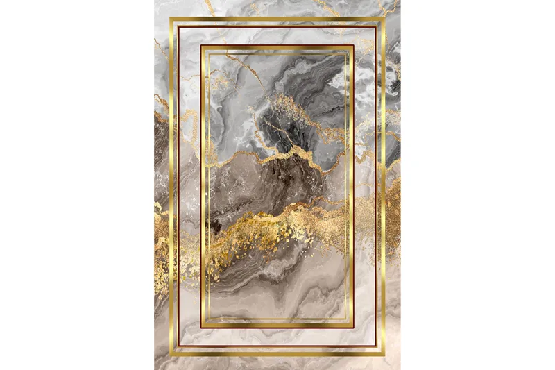 Homefesto Matta 100x200 cm, Multifärgad/Sammet