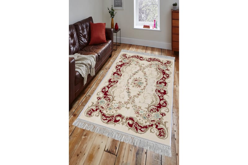 HOMEFESTO Matta 100x300 cm Multifärgad/Sammet - Persisk matta - Orientaliska mattor