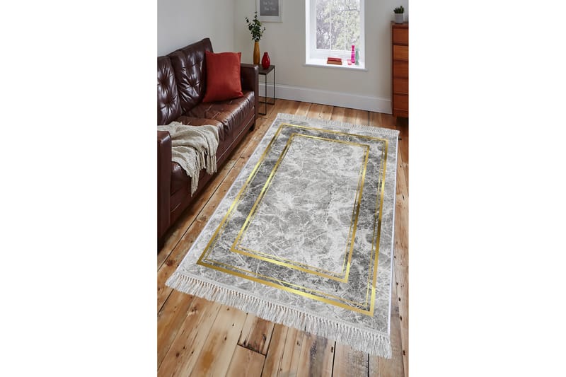 HOMEFESTO Matta 100x300 cm Multifärgad/Sammet - Persisk matta - Orientaliska mattor