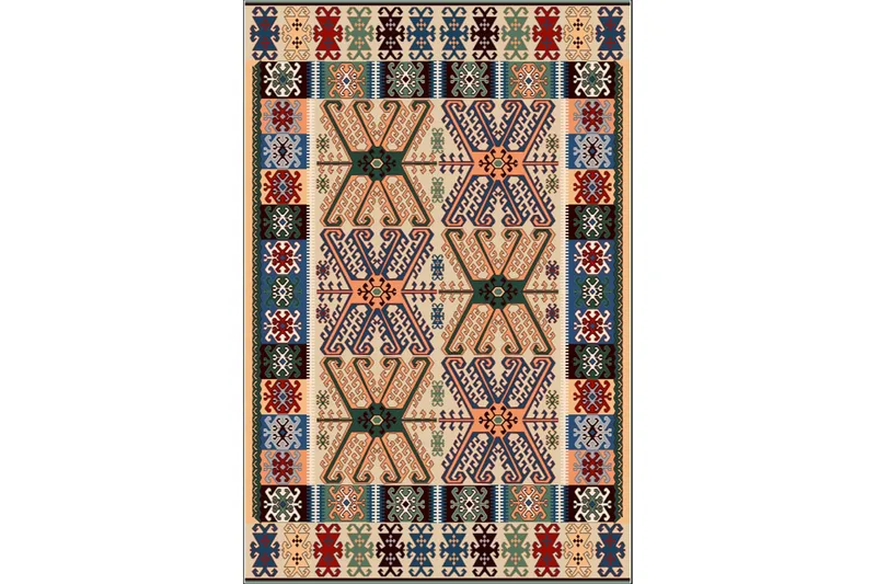 Homefesto Matta 100x300 cm - Multifärgad/Sammet - Textilier & mattor - Mattor - Orientaliska mattor - Persisk matta