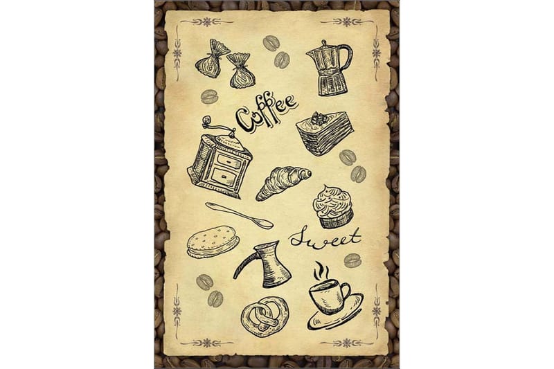 Homefesto Matta 100x300 cm - Multifärgad/Sammet - Textilier & mattor - Mattor - Orientaliska mattor - Persisk matta