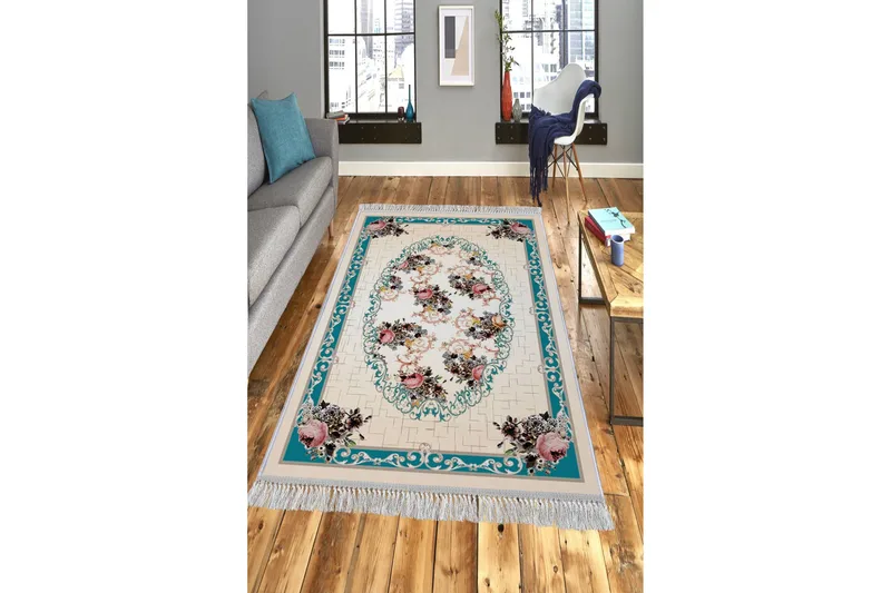 Homefesto Matta 100x300 cm, Multifärgad/Sammet