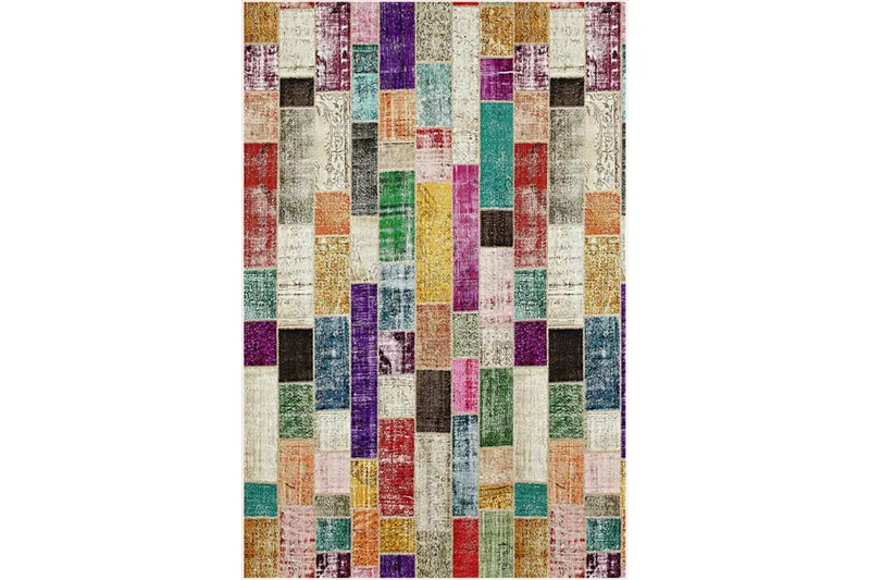 Homefesto Matta 120x180 cm, Multifärgad/Sammet