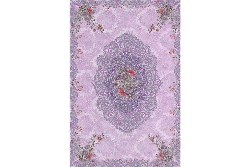 Homefesto Matta 120x180 cm, Multifärgad/Sammet