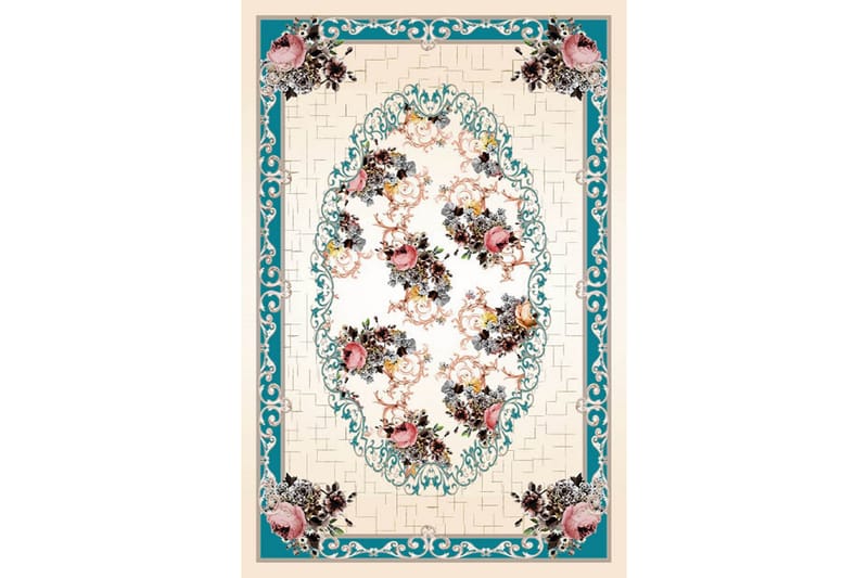 Homefesto Matta 120x180 cm - Multifärgad/Sammet - Textilier & mattor - Mattor - Orientaliska mattor - Persisk matta