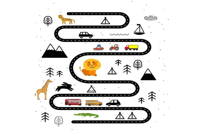 Homefesto Matta 140x220 cm - Multifärgad - Textilier & mattor - Mattor - Orientaliska mattor - Persisk matta