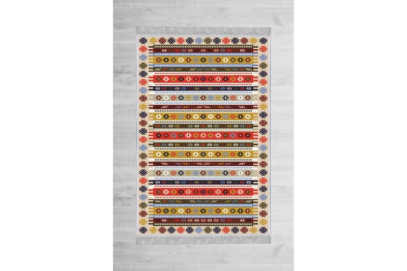 HOMEFESTO Matta 140x220 cm Multifärgad/Sammet - Persisk matta - Orientaliska mattor