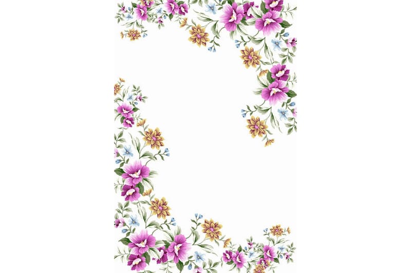 Homefesto Matta 140x220 cm, Multifärgad/Sammet