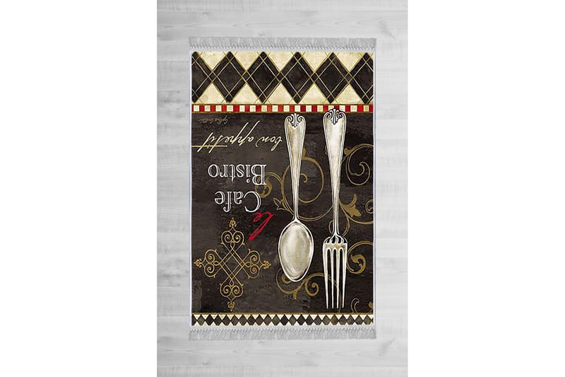 Homefesto Matta 140x220 cm, Multifärgad/Sammet