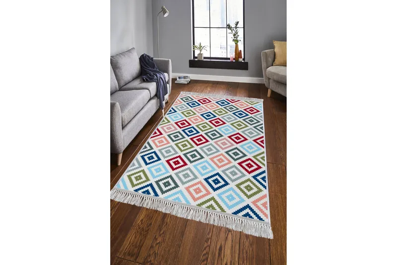 Homefesto Matta 140x220 cm - Multifärgad/Sammet - Textilier & mattor - Mattor - Orientaliska mattor - Persisk matta