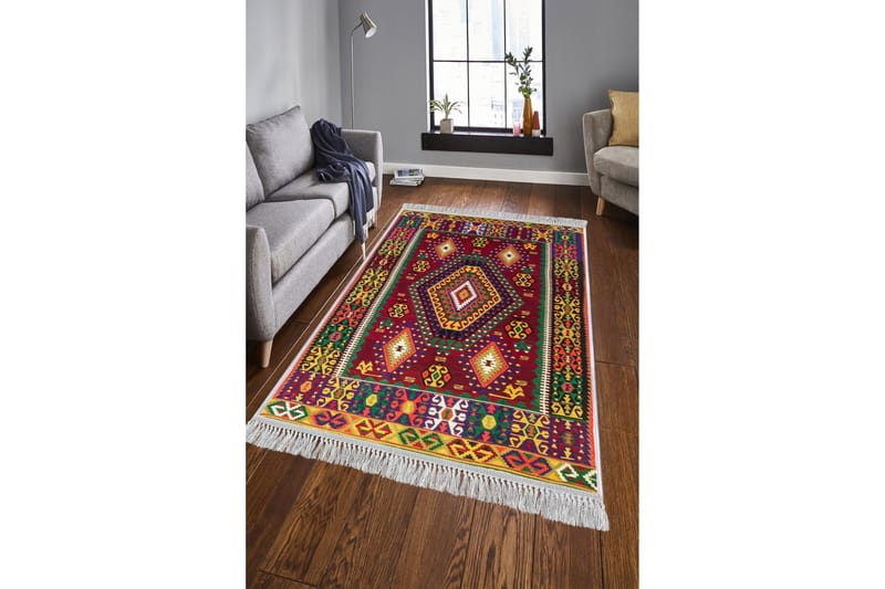 Homefesto Matta 140x220 cm - Multifärgad/Sammet - Textilier & mattor - Mattor - Orientaliska mattor - Persisk matta