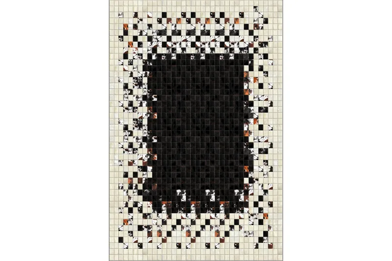 Homefesto Matta 140x220 cm, Multifärgad/Sammet