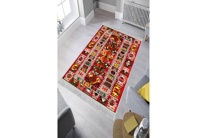 HOMEFESTO Matta 160x230 cm Multifärgad/Sammet - Textilier & mattor - Mattor - Orientaliska mattor - Persisk matta