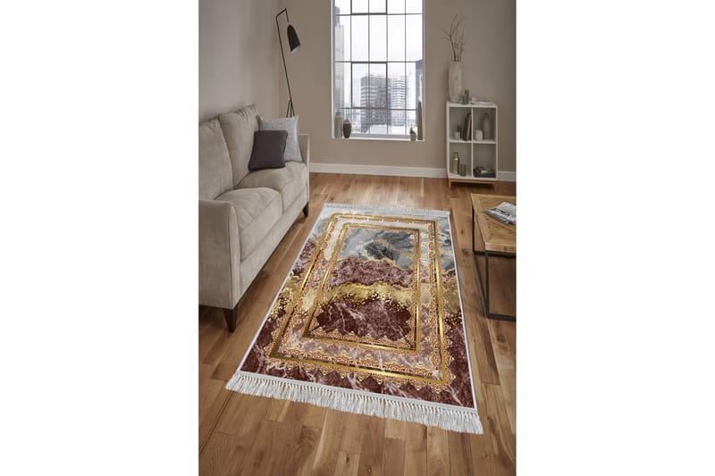 HOMEFESTO Matta 160x230 cm Multifärgad/Sammet - Persisk matta - Orientaliska mattor